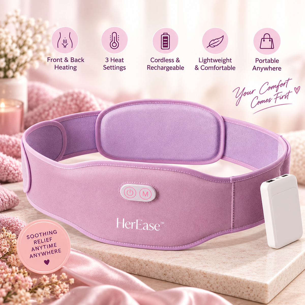 HerEase™ Dual-Sided Menstrual Heating Belt
